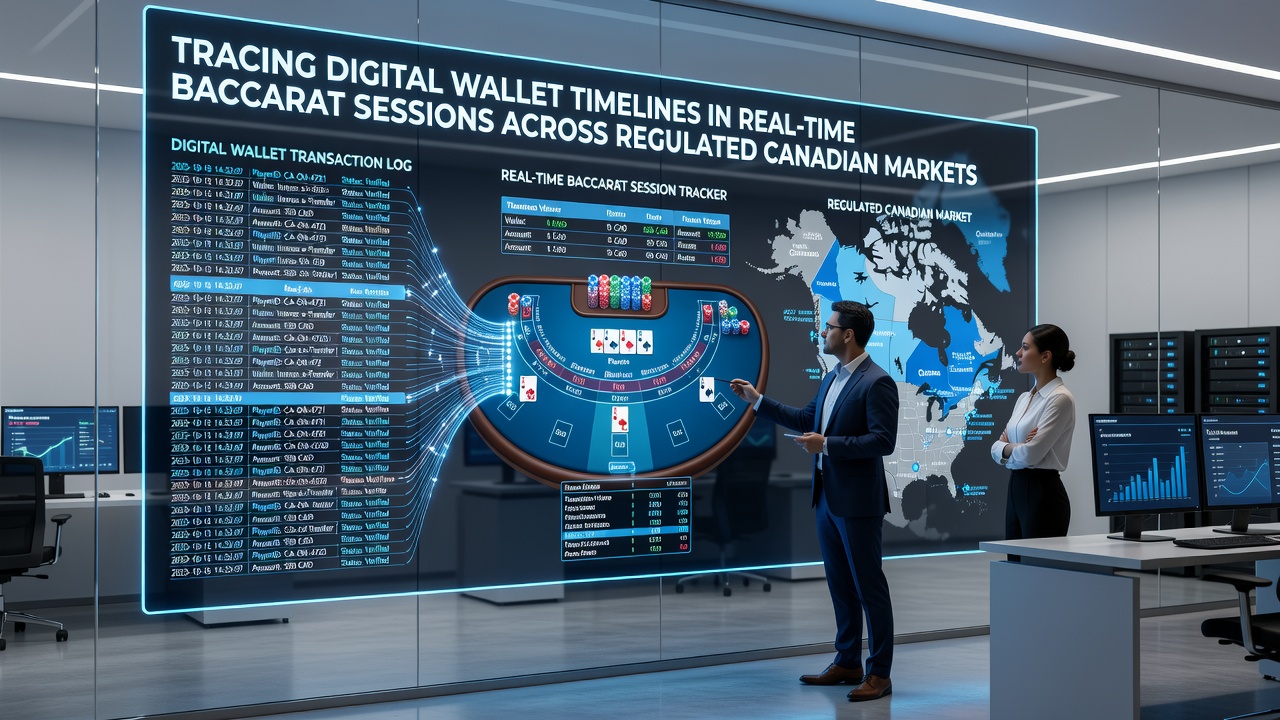 Real-time baccarat interface showing digital wallet transaction history